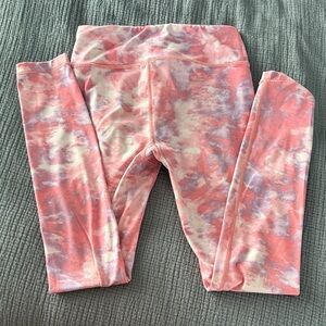 Athleta girl Pink Tie-Dye Kids Leggings